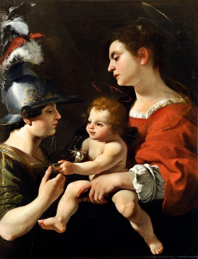 Vergine con il Bambino e San Michele Arcangelo da Rutilio di Lorenzo Manetti